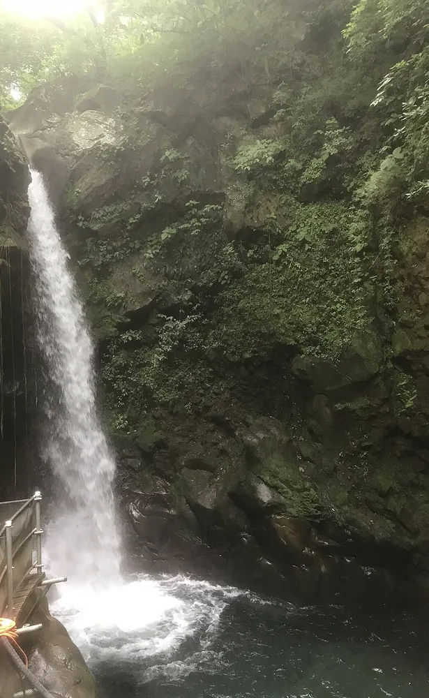 La catarata Oropéndola, en el Parque Nacional Rincón de la Vieja. I hiked to a waterfall: caminé hasta una catarata. Foto: Alanatoby, Wikimedia Commons, CC BY-SA 4.0 (recortada).